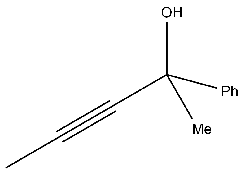 2-Phenyl-3-nonyn-2-ol Struktur